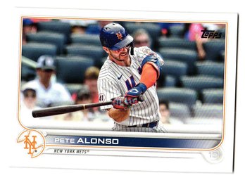 2022 Topps Pete Alonso Baseball Card Mets