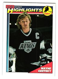 1991-92 O-Pee-Chee Wayne Gretzky Highlights Hockey Card Kings #524