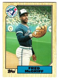 1987 Topps Traded Fred McGriff Rookie Baseball Card Blue Jays