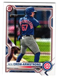 2021 Bowman Pete Crow-Armstrong Prospect Baseball Card Chicago Cubs