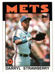 1986 Topps Darryl Strawberry Baseball Card Mets