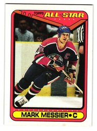 1990-91 Topps Mark Messier All Star Hockey Card Oilers