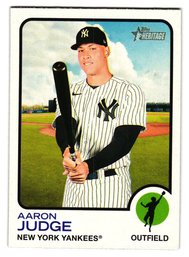 2022 Topps Heritage Aaron Judge Baseball Card Yankees