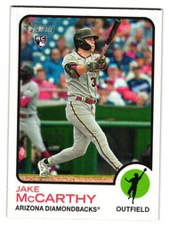 2022 Topps Heritage Jake McCarthy Rookie Baseball Card Diamondbacks