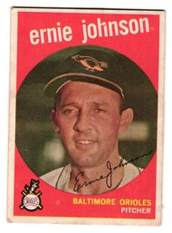 1959 Topps Ernie Johnson Baseball Card Orioles