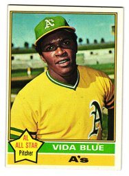 1976 Topps Vida Blue Baseball Card A's