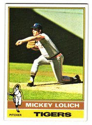 1976 Topps Mickey Lolich Baseball Card Tigers
