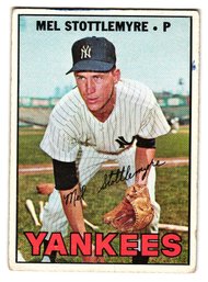 1967 Topps Mel Stottlemyre Baseball Card Yankees