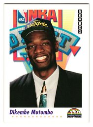 1992 Skybox Dikembe Mutombo Rookie Basketball Card Nuggets