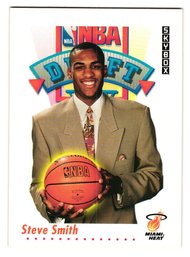 1992 Skybox Steve Smith Rookie Basketball Card Heat