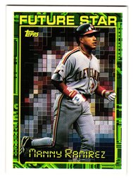 1994 Topps Manny Ramirez Future Star Baseball Card Indians