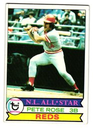 1979 Topps Pete Rose All-Star Baseball Card Reds