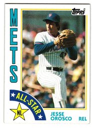 1984 Topps Jesse Orosco All-Star Baseball Card Mets
