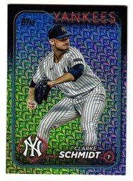 2024 Topps Clarke Schmidt Holiday Foil Parallel Baseball Card Yankees