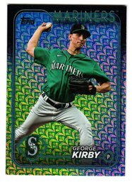 2024 Topps George Kirby Holiday Foil Parallel Baseball Card Mariners