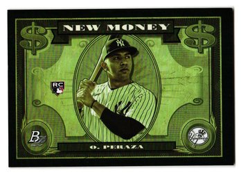 2023 Bowman Platinum Oswald Peraza Rookie New Money Inset Baseball Card Yankees