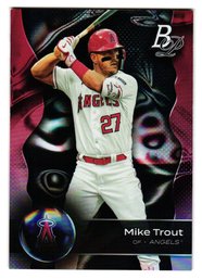 2023 Bowman Platinum Mike Trout Baseball Card Angels