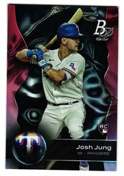 2023 Bowman Platinum Josh Jung Rookie Baseball Card Rangers