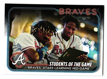 2024 Topps Ronald Acuna Jr. / Ozzie Albies Students Of The Game Baseball Card Braves