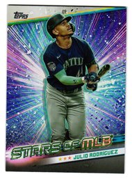 2024 Topps Julio Rodriguez Stars Of MLB Insert Baseball Card Mariners
