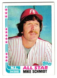 1982 Topps Mike Schmidt All-Star Baseball Card Phillies