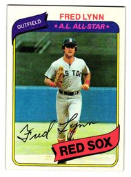 1980 Topps Fred Lynn All-Star Baseball Card Red Sox