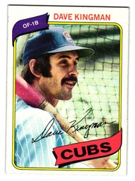 1980 Topps Dave Kingman Baseball Card Cubs
