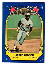 1981 Fleer Andre Dawson Star Sicker Baseball Card Expos