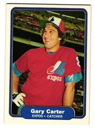 1982 Fleer Gary Carter Baseball Card Expos