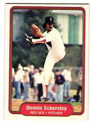 1982 Fleer Dennis Eckersley Baseball Card Red Sox