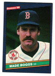 1986 Donruss Wade Boggs Baseball Card Red Sox