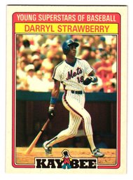 1986 Topps Kay Bee Darryl Strawberry Young Superstars Baseball Card Mets