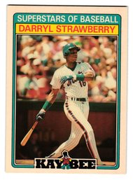 1987 Topps Kay Bee Darryl Strawberry Superstars Baseball Card Mets