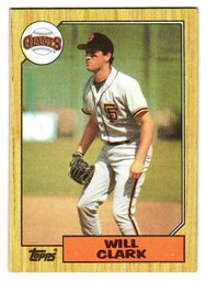 1987 Topps Will Clark Rookie Baseball Card Giants