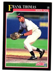 1991 Score Frank Thomas Baseball Card White Sox