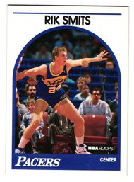 1989 NBA Hoops Rik Smits Rookie Basketball Card Pacers