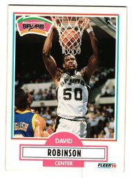 1990 Fleer David Robinson Basketball Card Spurs
