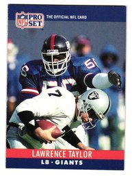 1990 Pro Set Lawrence Taylor Football Card Giants