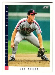 1993 Score Jim Thome Baseball Card Indians