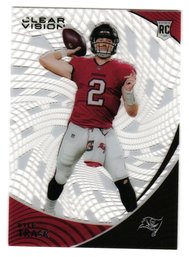 2021 Panini Chronicles Clear Vision Kyle Trask Rookie Football Card Buccaneers