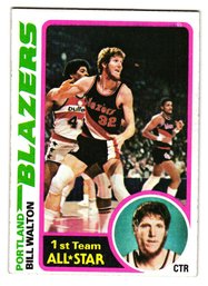 1978-79 Topps Bill Walton Basketball Card Blazers