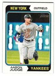 2023 Topps Heritage Aaron Judge Baseball Card Yankees