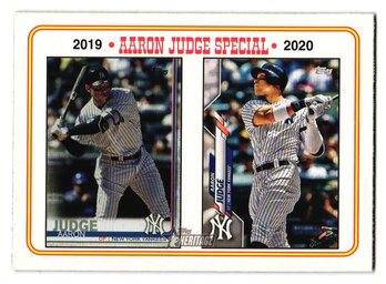 2023 Topps Heritage Aaron Judge Special Baseball Card Yankees #3
