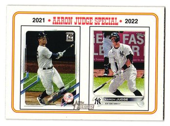 2023 Topps Heritage Aaron Judge Special Baseball Card Yankees #4