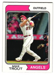 2023 Topps Heritage Mike Trout Baseball Card Angels