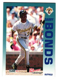 1992 Fleer 7-11 Citgo The Performer Collection Barry Bonds Baseball Card Pirates