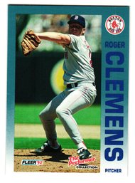 1992 Fleer 7-11 Citgo The Performer Collection Roger Clemens Baseball Card Red Sox