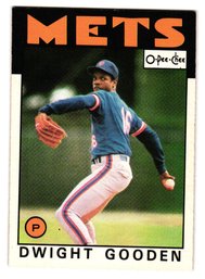 1986 O-Pee-Chee Dwight Gooden Baseball Card Mets