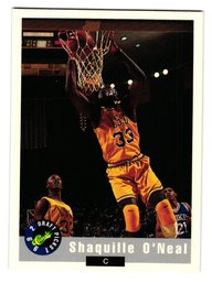 1992 Classic Draft Picks Shaquille O'Neal Rookie National Collector's Convention Promo Basketball Card Magic