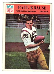 1966 Philadelphia Paul Krause Football Card Redskins
